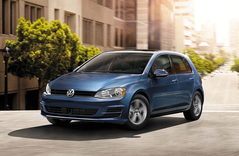 Blue 2017 Volkswagen Golf