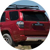 red 2017 Toyota 4Runner rear hatch