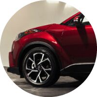 red 2018 Toyota C-HR exterior front portion
