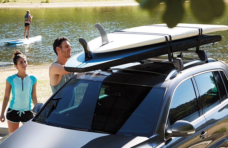 2016 Volkswagen Tiguan exterior surf board mount