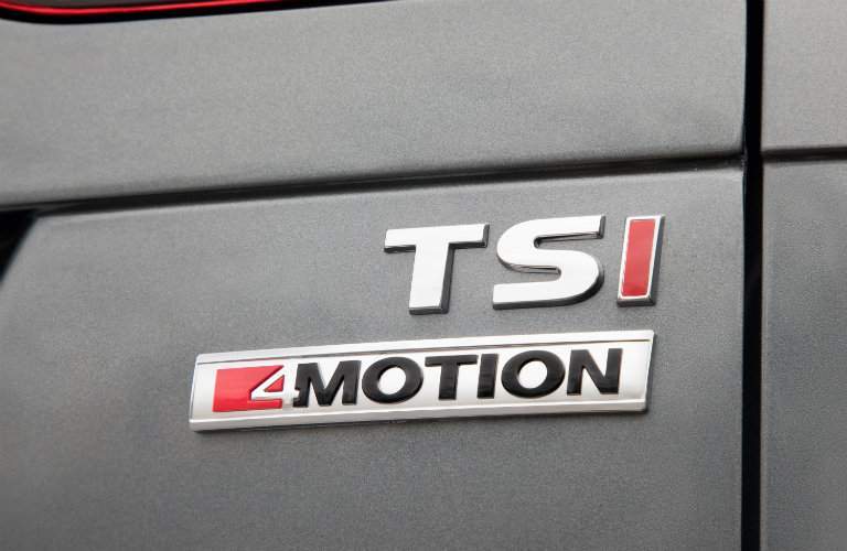 2018 Volkswagen Golf SportWagen 4Motion tag on back