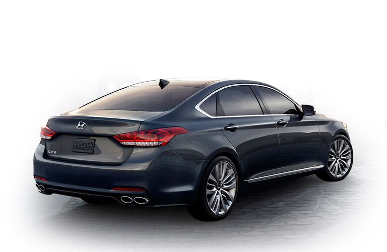Rear of the 2015 Hyundai Genesis