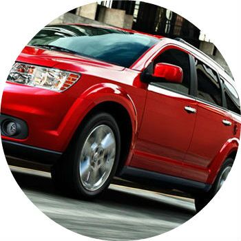 Red Dodge Journey profile