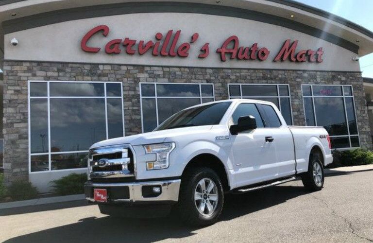 White 2015 Ford F-150 XLT at Carville's Auto Mart