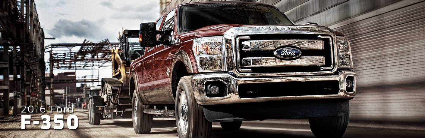 Ford F-350 towing trailer