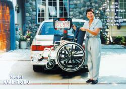 Bruno® Scooter Lifts - Model AWL-1600 Back-Saver™ Vehicle Lift Bruno® Scooter Lifts - Model AWL-1600 Back-Saver™ Vehicle Lift