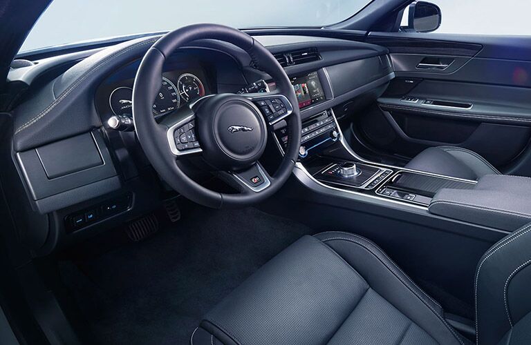 Black 2017 Jaguar XE Luxury Interior