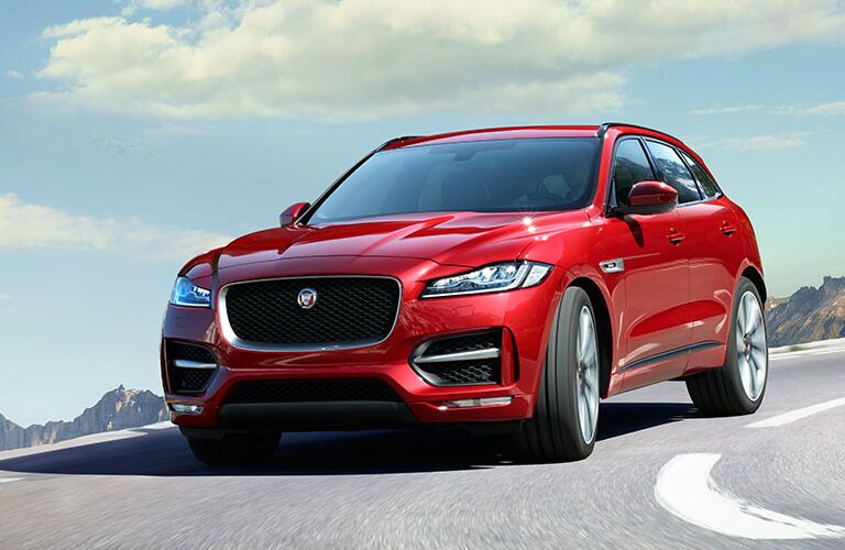 Red 2017 Jaguar F-PACE Front Exterior