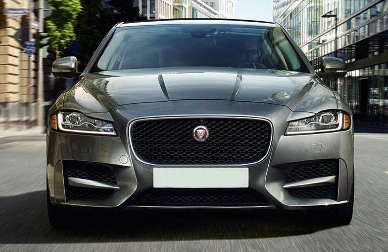 Gray 2018 Jaguar XF Front Exterior Grille