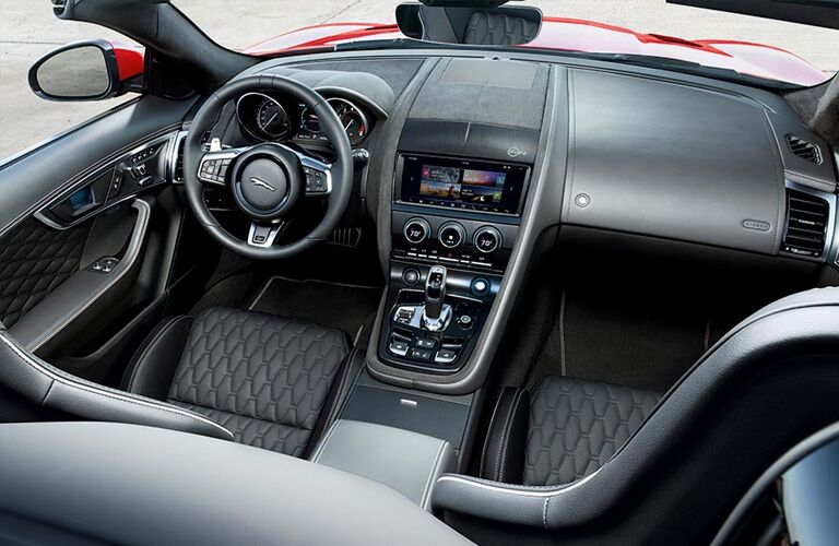 2019 Jaguar F-TYPE Steering Wheel, Dashboard and Touchscreen Display