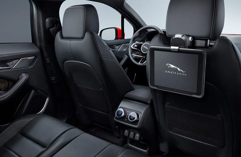 2020 Jaguar I-PACE view of front seats from back seat