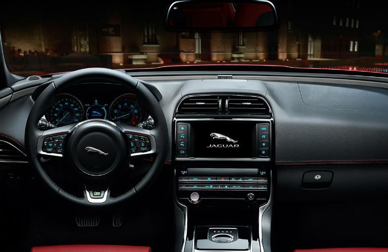 2017 Jaguar XE Black Leather Interior