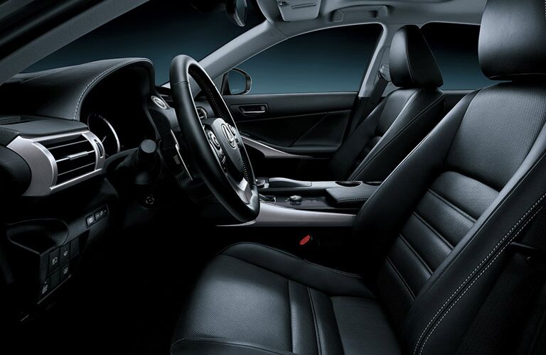 2017 Lexus IS Sedan with Black Leather Upholstery