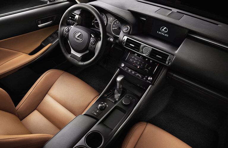 2017 Lexus IS200t Shifter on Center Console With Cup Holders