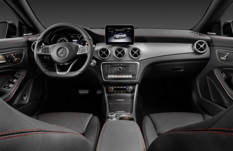 2017 Mercedes-AMG CLA45 Black and Silver Interior