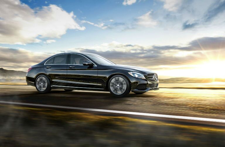 Navy Blue 2017 Mercedes-Benz C300 Sedan Exterior