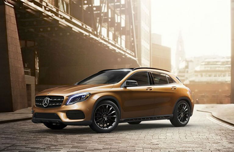 GLA SUV in orange