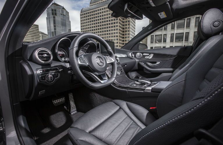 2015 Mercedes-Benz C-Class Black Leather Interior