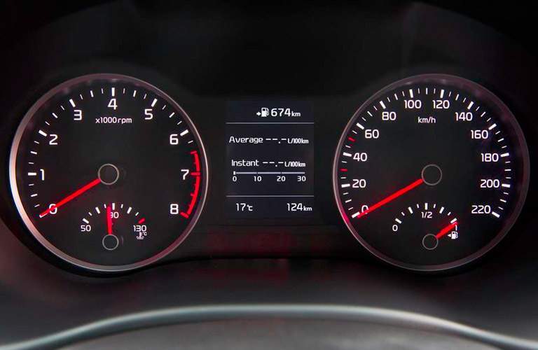 2017 Kia Rio front interior instrument cluster