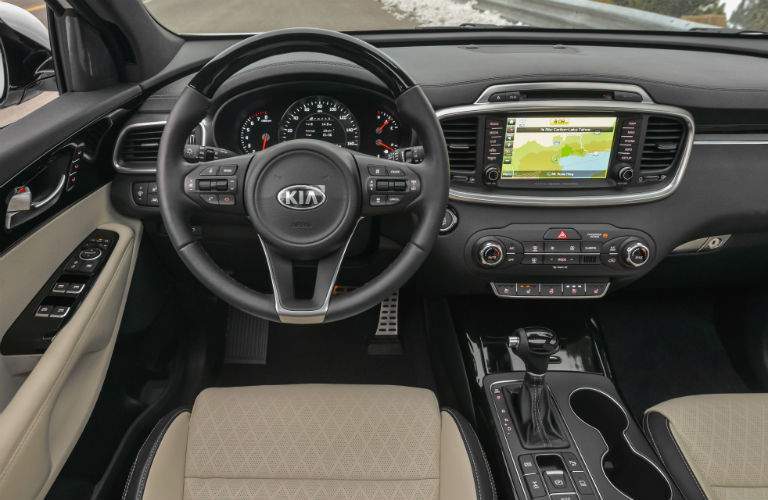 View of the 2018 Kia Sorento's dashboard