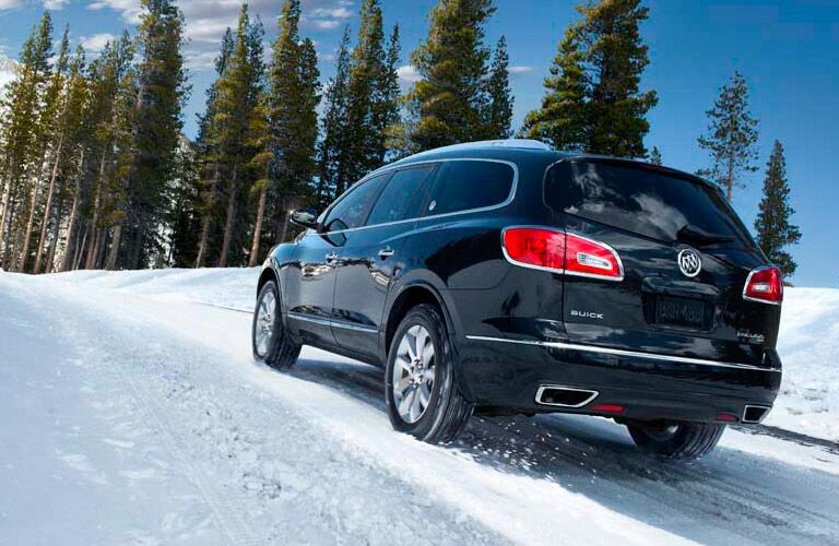 2016 Buick Enclave on a snowy road