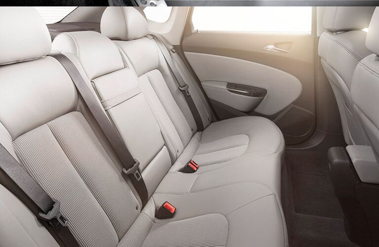 Back seats in 2016 Buick Verano