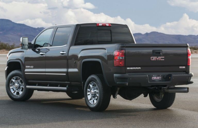 Rear profile of 2016 GMC Sierra 2500HD