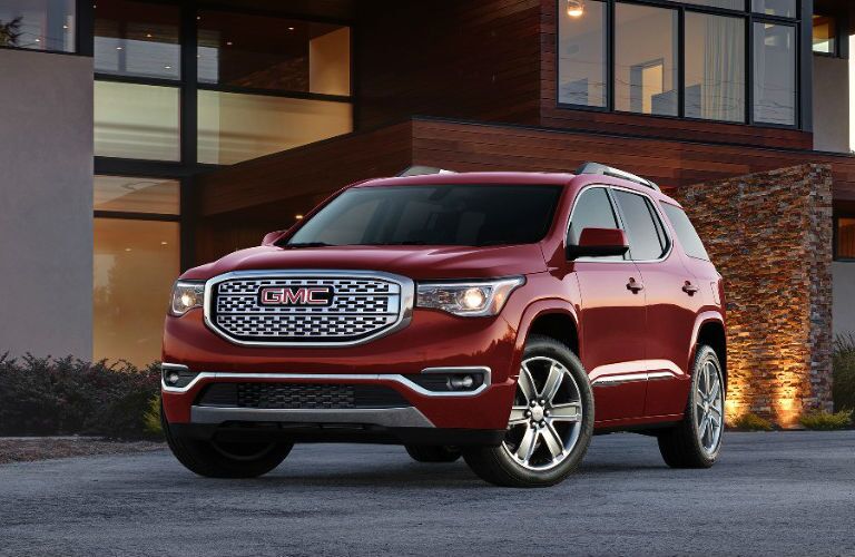 Red 2017 GMC Acadia Denali