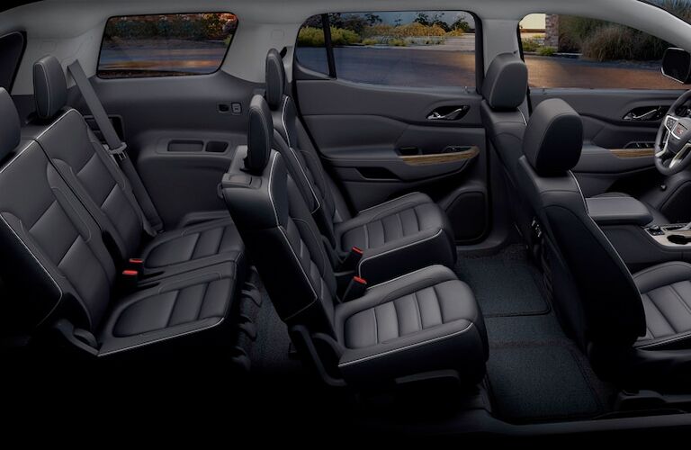 2018 GMC Acadia Denali interior passenger seats
