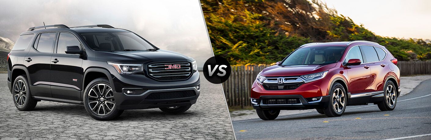 2018 Gmc Acadia Vs 2018 Honda Cr V