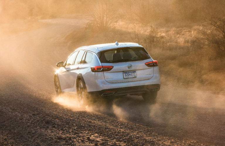 2018 Buick Regal TourX driving on off-road trail
