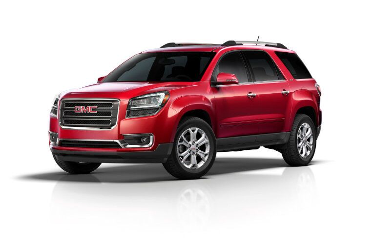 2016 GMC Acadia in red