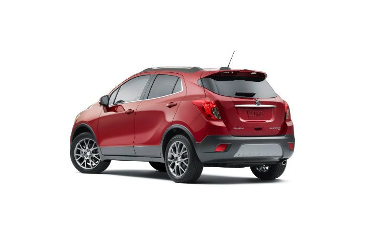 Rear profile of 2016 Buick Encore