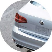 silver 2017 VW Jetta taillight