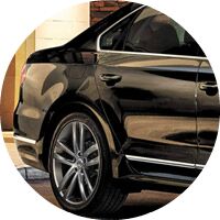 black 2017 VW Passat rear