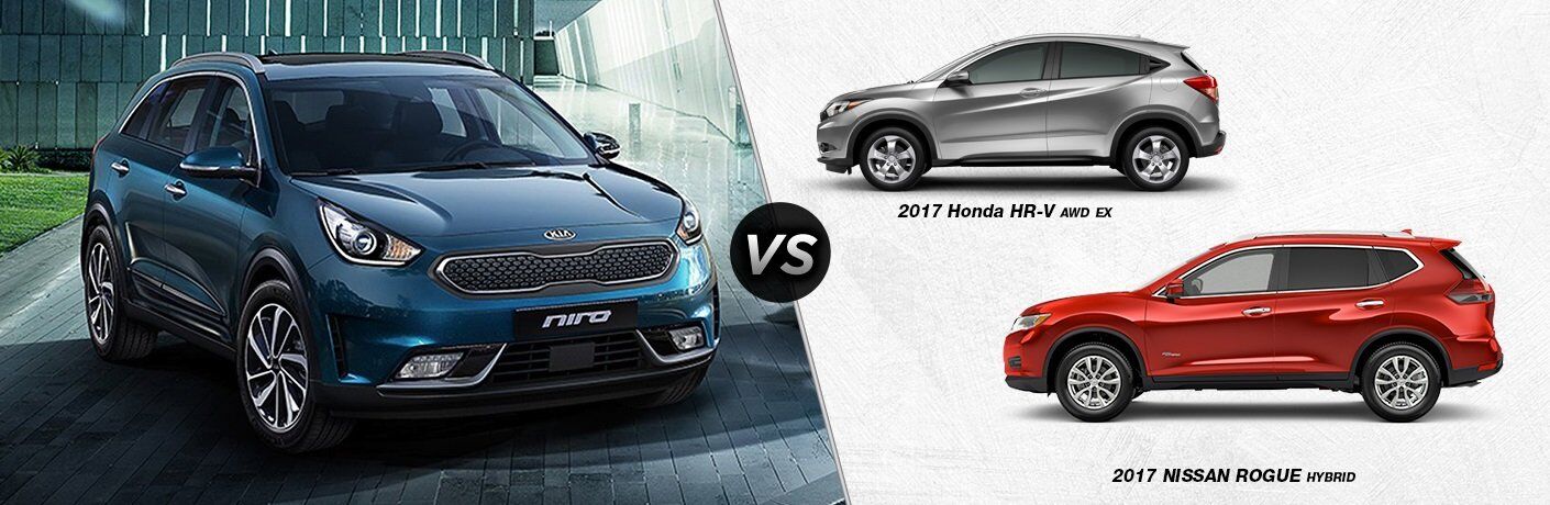 Honda Hrv Vs Crv >> 2017 Kia Niro vs. 2017 Honda HR-V vs. 2017 Nissan Rogue Hybrid Honda Hrv Vs Crv >> 2017 Kia Niro vs. 2017 Honda HR-V vs. 2017 Nissan Rogue Hybrid