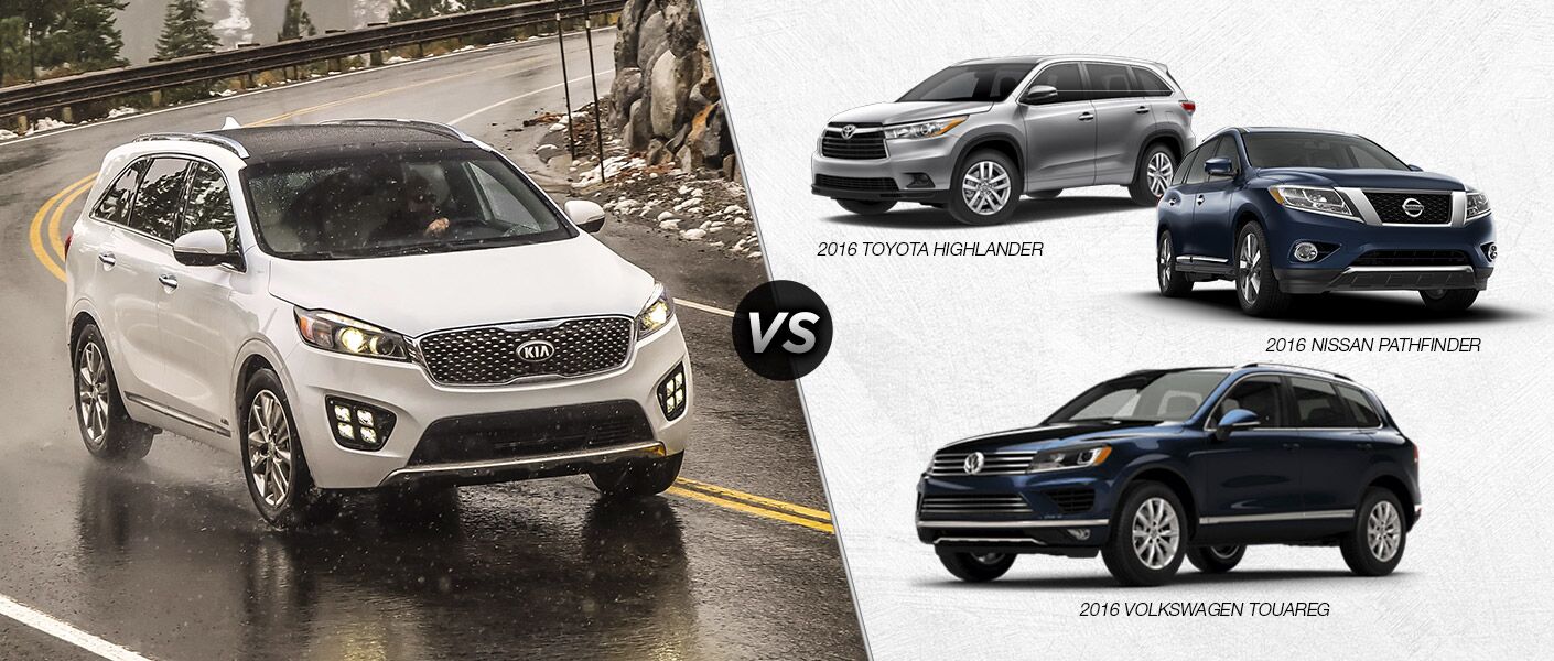 Nissan Pathfinder 2017 Vs Toyota Highlander Best New Cars For 2017 Kia Soo Vs 2016 Toyota Highlander Nissan