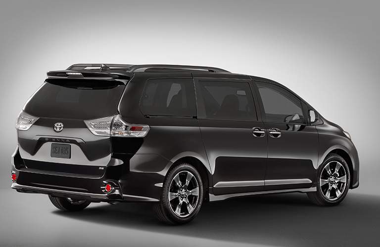 Black 2018 Toyota Sienna Rear Exterior