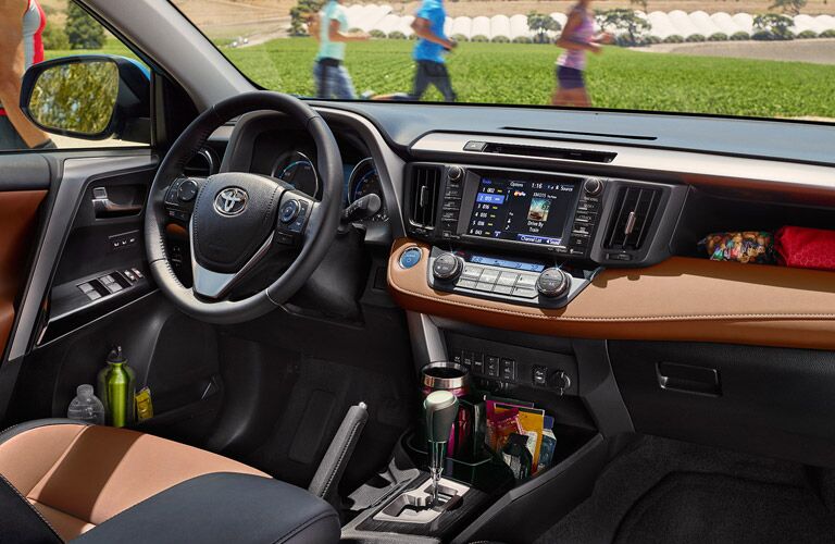 2017 Toyota RAV4 Interior Dashboard with Toyota Entune