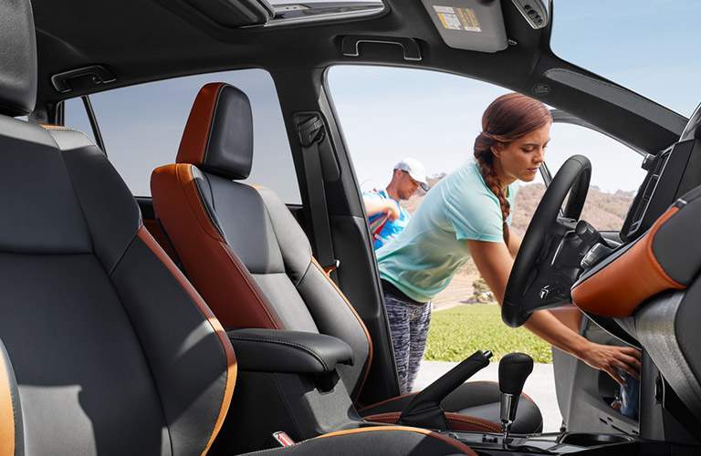 Side View of 2018 Toyota RAV4 Front Seat Interior