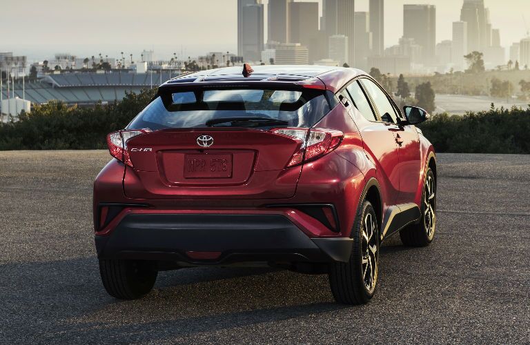 Red 2018 Toyota C-HR Rear Exterior