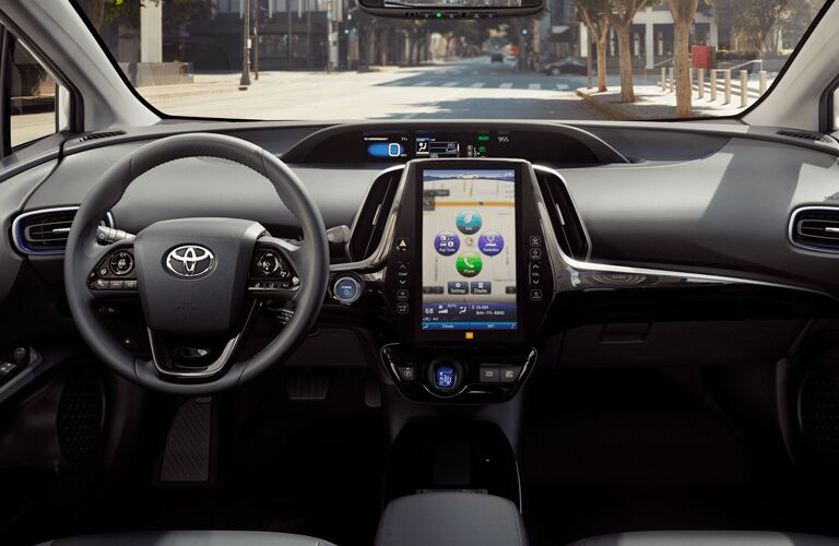 2019 Toyota Prius Steering Wheel, Dashboard and Touchscreen Display