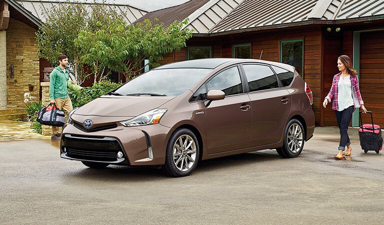 Bronze 2016 Toyota Prius v with Family