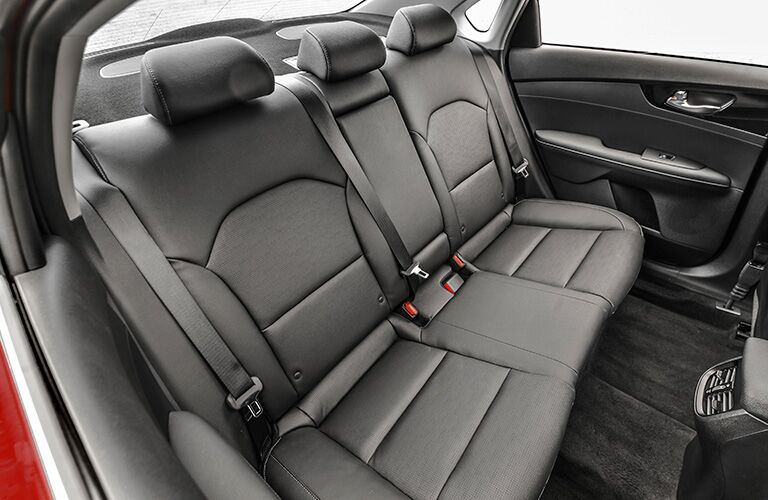Grey rear seats in 2020 Kia Forte