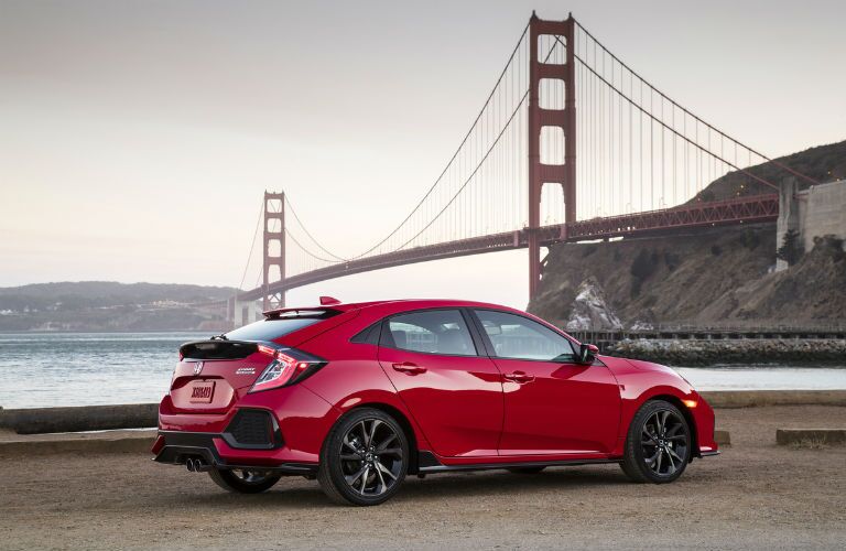 2017 Honda Civic Hatchback Exterior Rear Profile
