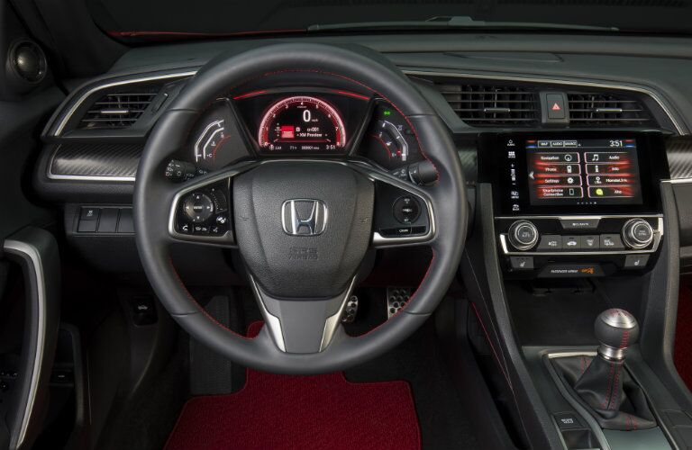 2017 Honda Civic Si prototype instrument panel