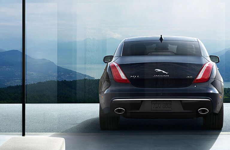 rear view of the 2018 Jaguar XJ