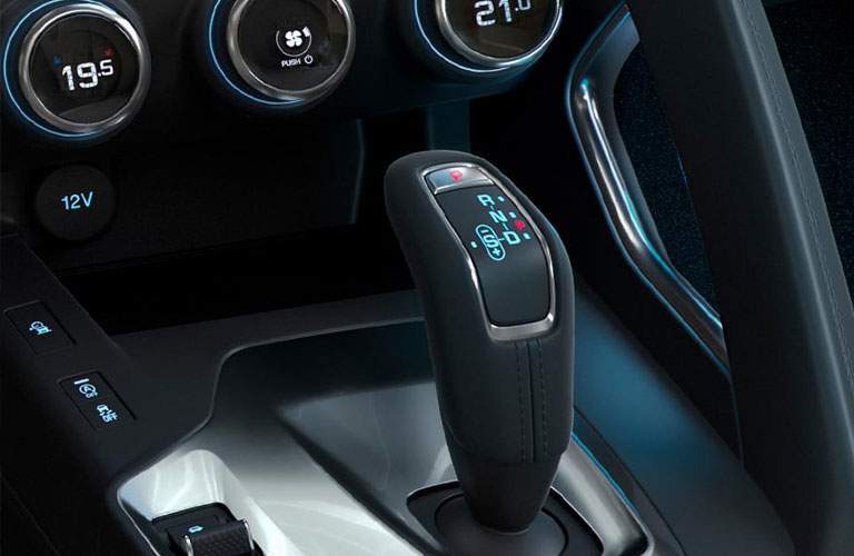 gear shifter in the 2018 Jaguar E-PACE