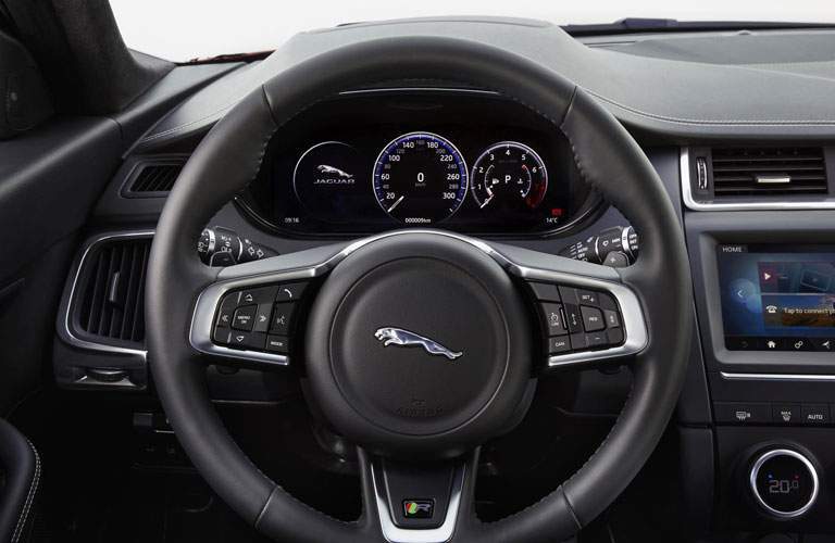 2018 Jaguar E-PACE steering wheel