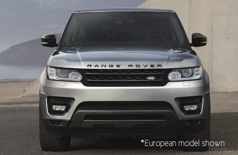 front view of a silver 2017 Land Rover Range Rover Sport, European model